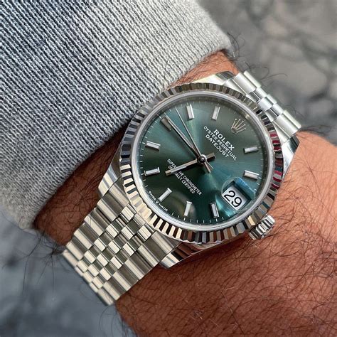 rolex day date 41 green|rolex day date watch price.